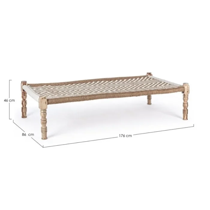 Traditional Natural Khat Daybed - Image 7