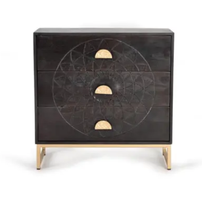 Blanca Walnut Wooden Chest of Drawers - Image 2