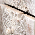 Accra Hand-Carved Wooden Chest of Drawers - Image 4