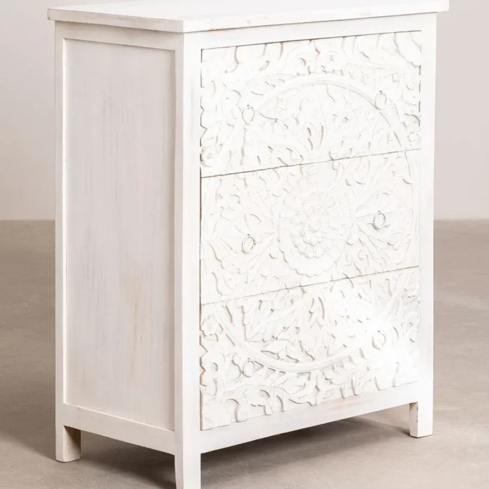 De Casa Carved 3 Drawer Chest - Image 2