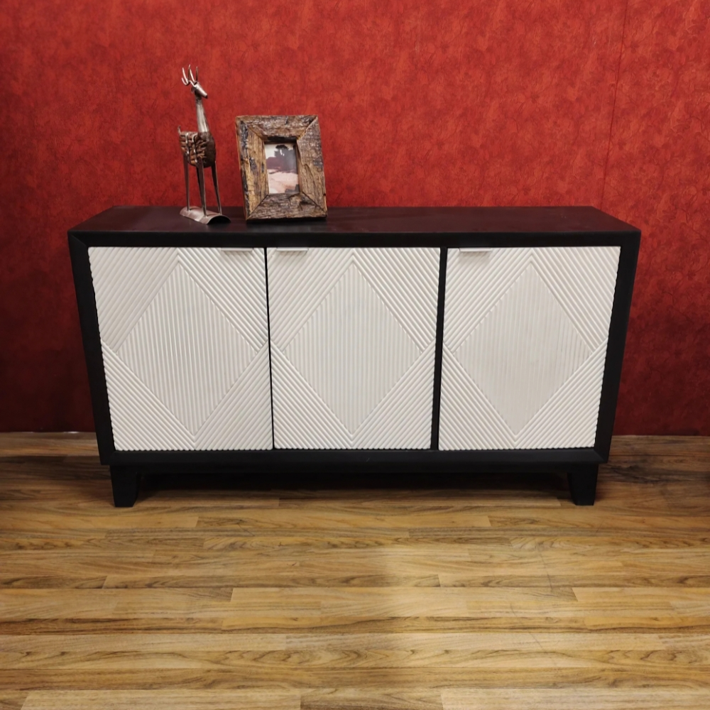 Classy Black With White Sideboard