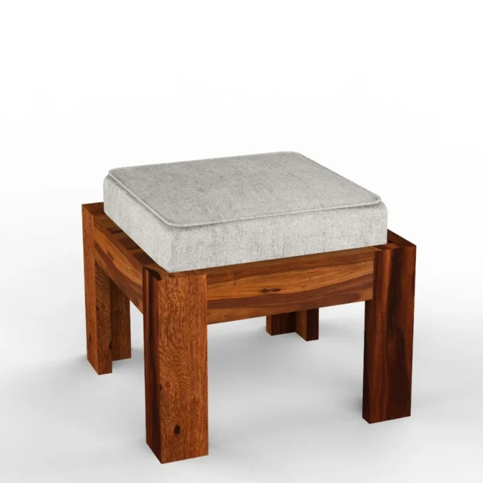Milton Wooden 4 Stool Center Table - Image 3