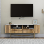 Piano Solid Wood Marble TV Cabinet 2 - Image 4