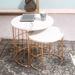 Trent Marble Finish Nesting Coffee Table - Image 5