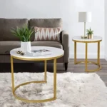 Douala Marble Finish Nesting Coffee Table - Image 2