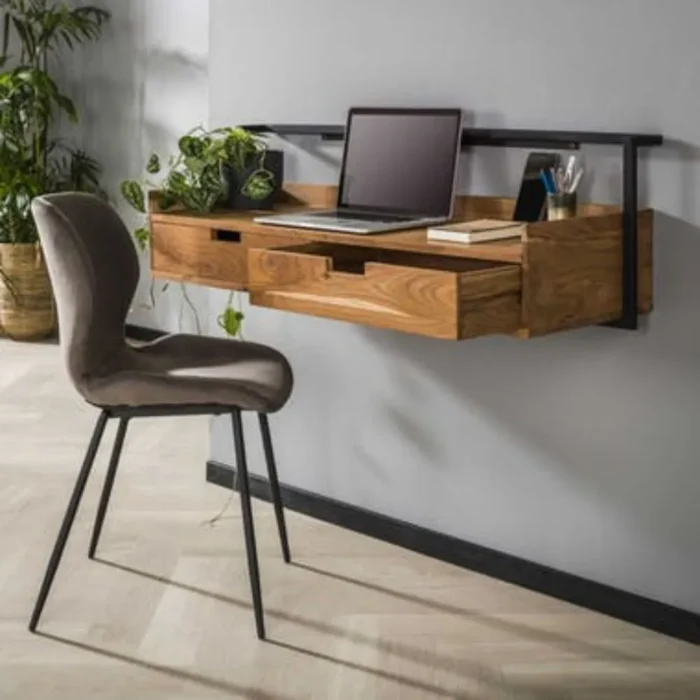 Moderate Wooden Console Table\Desk with Storage - Image 4