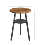 Cubi Rustic Vintage Side Table - Image 3