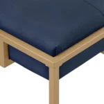 45” Wide Velvet Tufted Rectangle Cocktail Ottoman - Image 4
