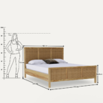 Priti : Glamping Rattan Queen Bed - Image 5