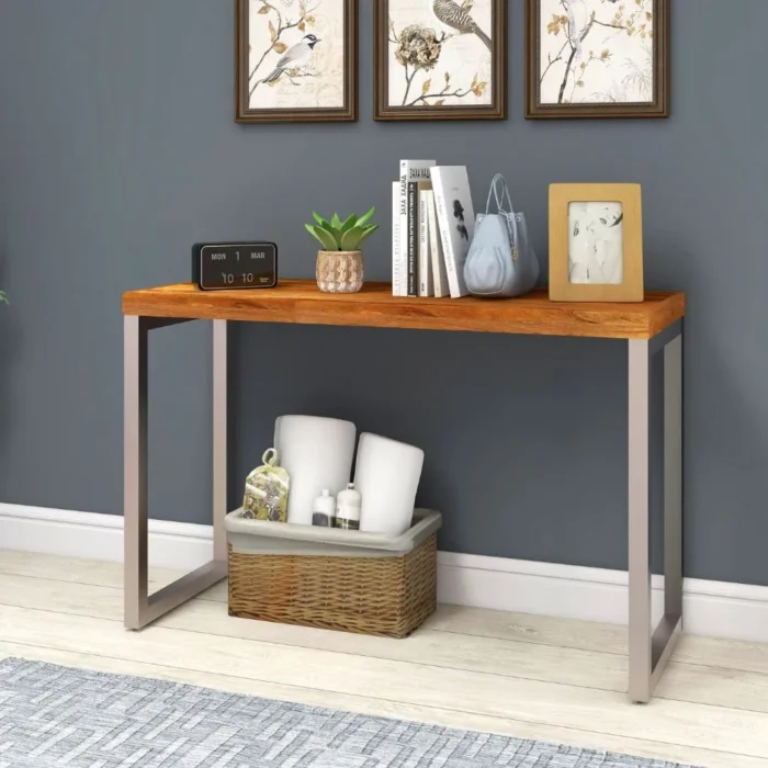 3-247 Durham Natural Wooden Console Table