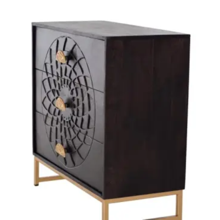 Blanca Walnut Wooden Chest of Drawers - Image 3