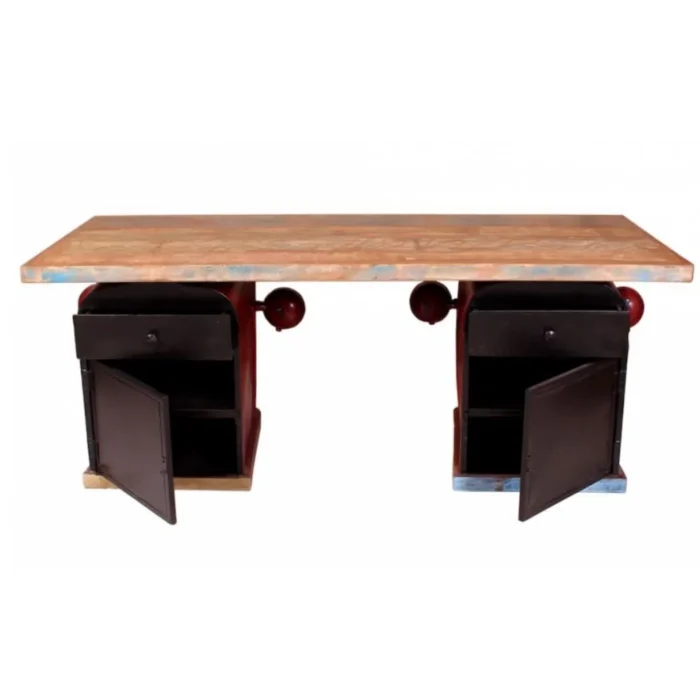 Solid Tractor Vintage Desk Table | Counter Desk | Bar Furniture - Image 2