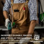 PRITI – Luxury Waxed Canvas Shop Apron | Heavy Duty Work Apron for Men & Women with Pocket & Cross-Back Straps - Image 5