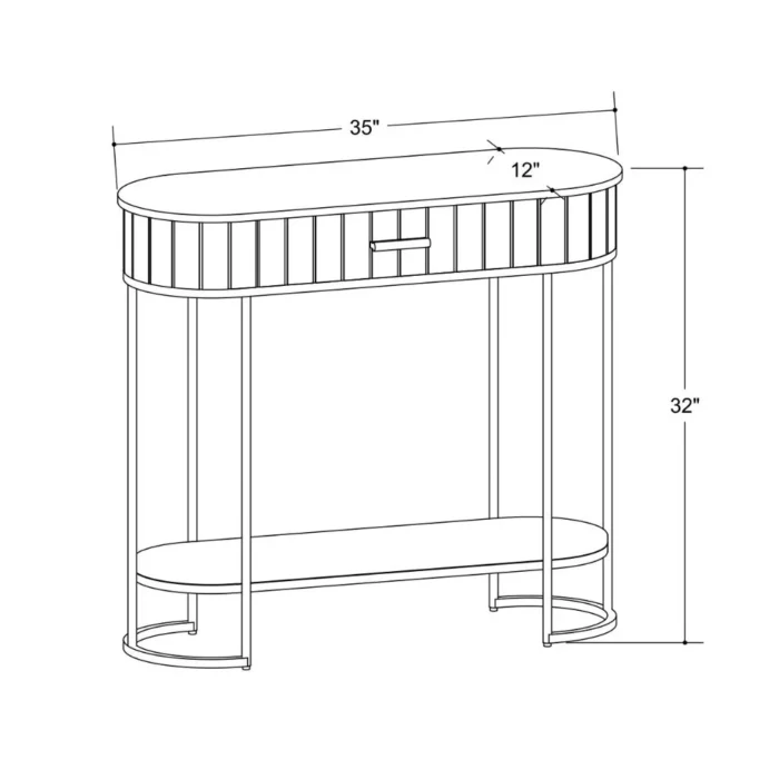 Edinburgh Piano Console Table - Image 3