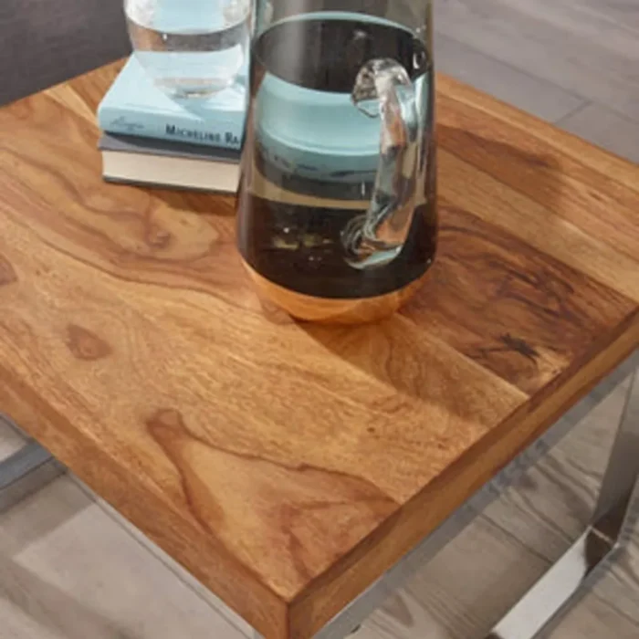 Harare Honey Wood Side Table - Image 4