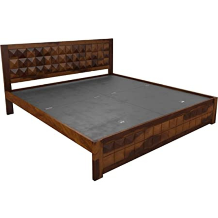 Priti : Bourges Wooden King Bed - Image 4