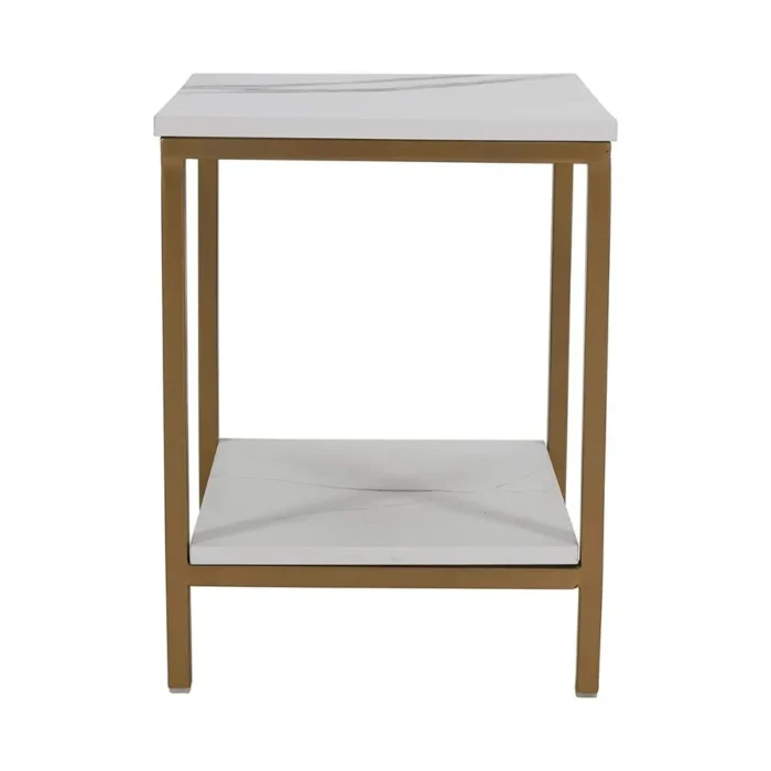 Ophelia side table marble look - Image 4