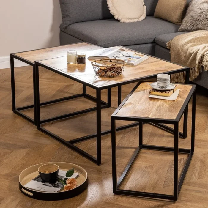 31.5in-12 Coventry Nesting Coffee Table Set of 3