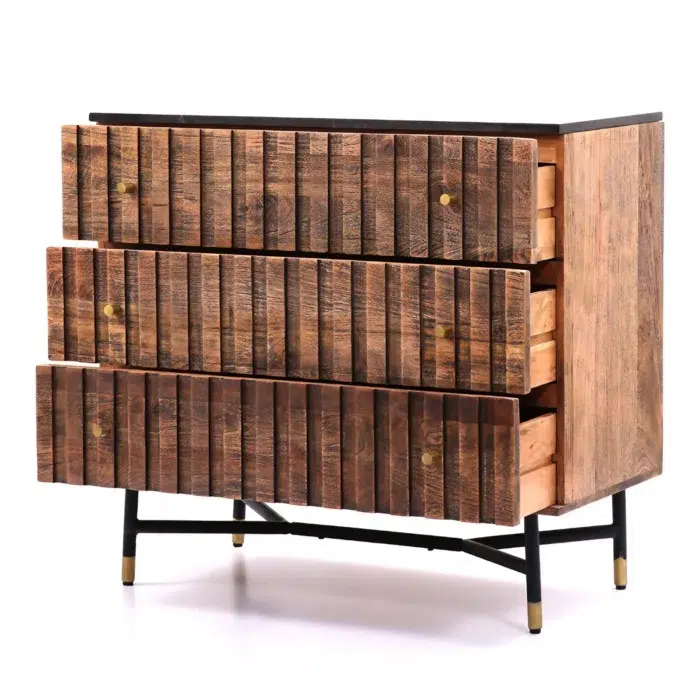 Kigali Walnut Wash 3 Drawer Chest - Image 3
