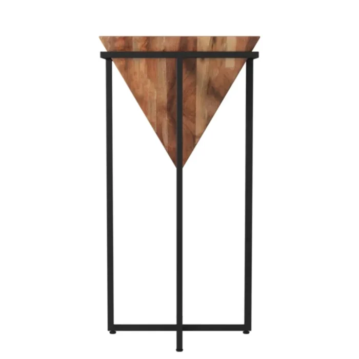 Bamako Solid Wood Pyramid End Table - Image 6