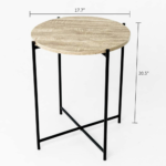 Conakry Round Occasional Side Table - Image 5
