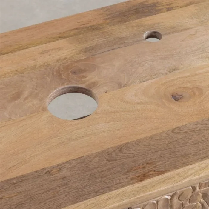 Benon Solid Wooden Bathroom Cabinet - Image 4