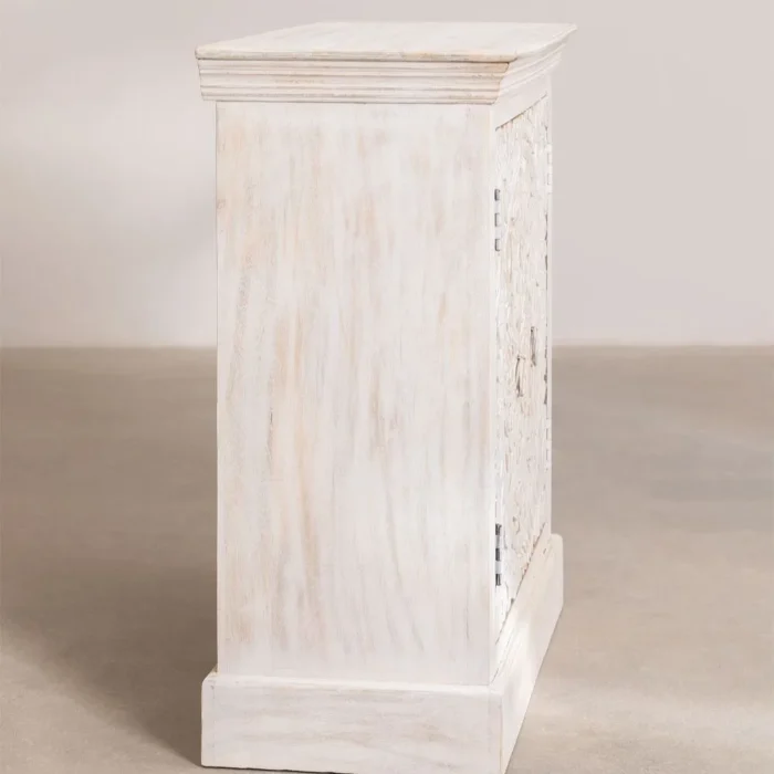 Henna Solid Wood White 2 Door Sideboard - Image 7