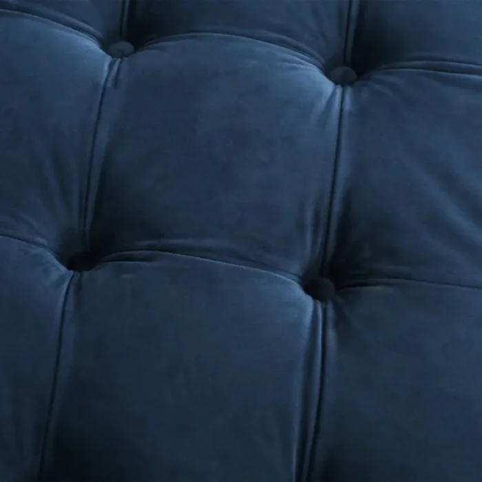 40” Wide Velvet Tufted Round Cocktail Poufs - Image 5