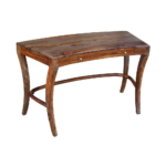 PRITI : Curved Sheesham The Vintage Vanity Office Table - Image 2