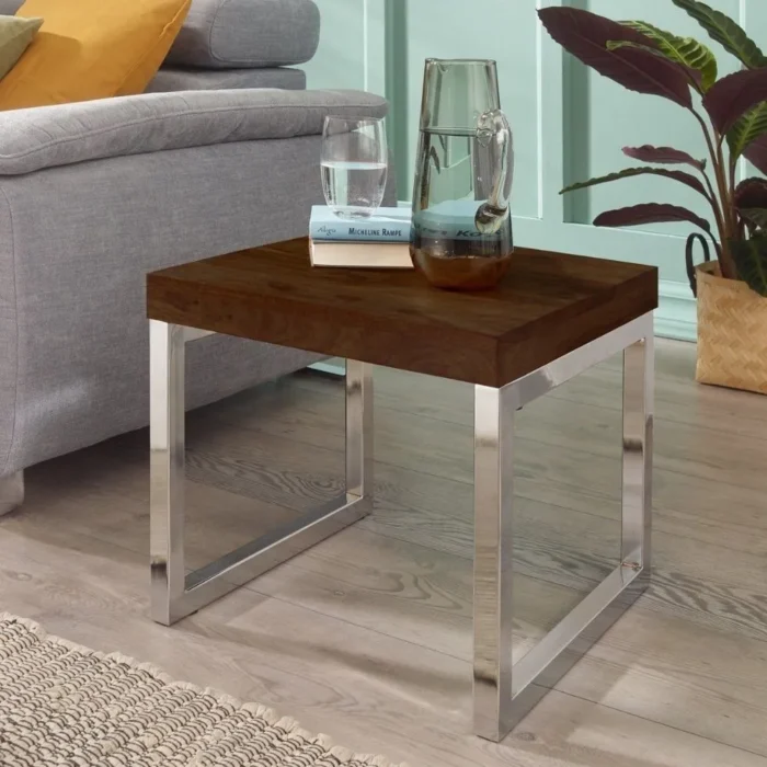 Harare Honey Wood Side Table - Image 2