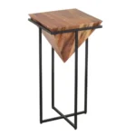 Bamako Solid Wood Pyramid End Table - Image 5