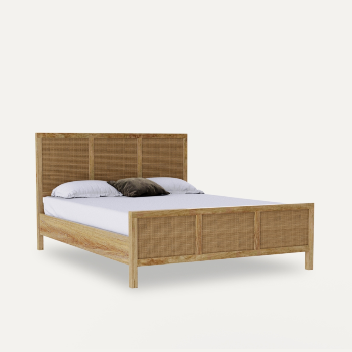 Priti : Glamping Rattan Queen Bed - Image 2