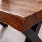 Dorothy Wooden Coffee Table With Cross Legs - Image 10