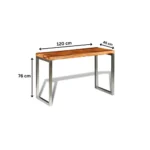 Durham Natural Wooden Console Table - Image 6