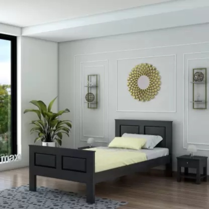 Priti : Drancy Single Bed in Black - Image 1