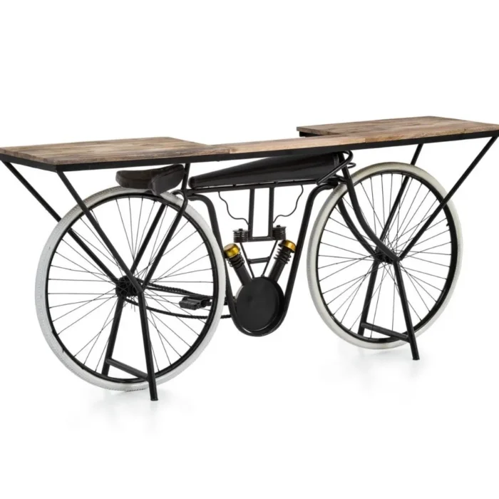 Recycled Wooden Furniture In Solid Wood And Metal | Bar Furniture - Image 5