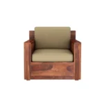 Priti : Venus 3+1+1 Seater Wooden Sofa Set - Image 7