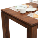 PRITI : Solid Wood Dining Table Set With 6 Chairs In Natural Finish - Image 6