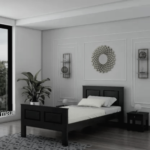 Priti : Drancy Single Bed in Black - Image 2