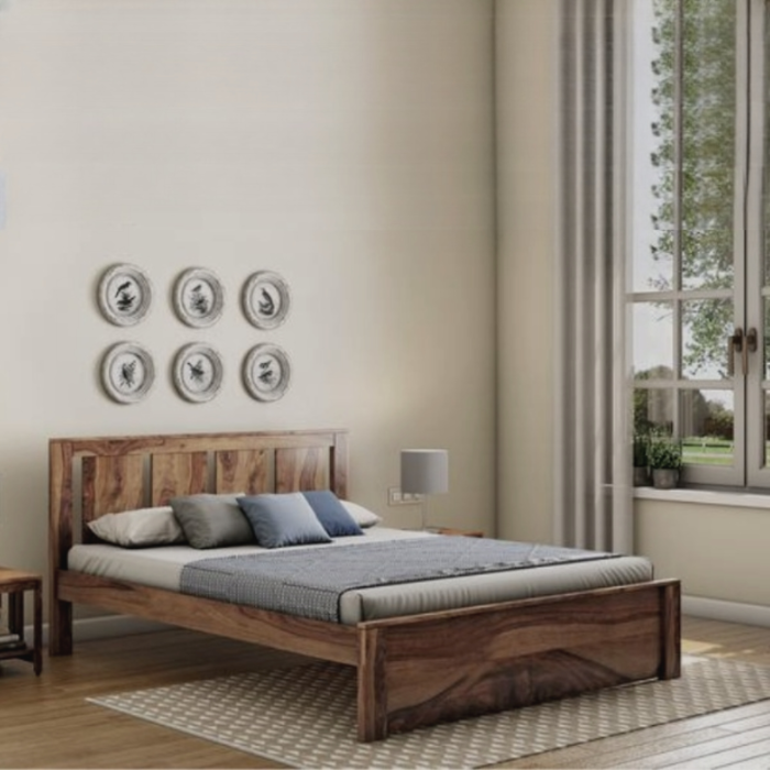 PRITI : Sarcelles Sheesham Queen Bed - Image 2