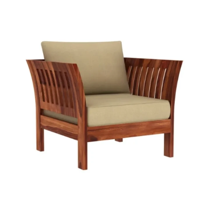 Priti : Annecy Wooden Sofa Set - Image 4
