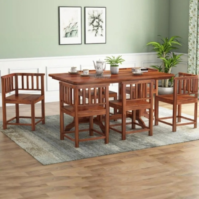 6-51 PRITI :Adolphe 6 Seater Dining Set - Image 1