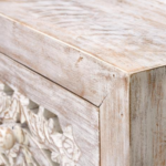 Accra Hand-Carved Wooden Chest of Drawers - Image 7