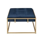 45” Wide Velvet Tufted Rectangle Cocktail Ottoman - Image 3