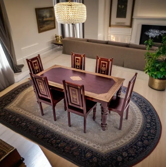 Priti 6 Seater Dining Sets - Image 1