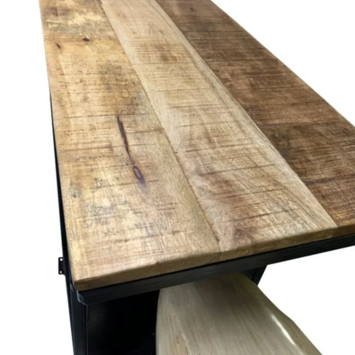 Motorcycle Wine Rack Reclaimed Wooden Furniture | Bar Furniture - Image 6