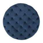 40” Wide Velvet Tufted Round Cocktail Poufs - Image 2