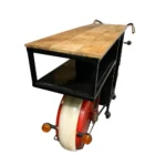 Motorcycle Wine Rack Reclaimed Wooden Furniture | Bar Furniture - Image 5