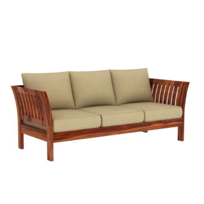 Priti : Annecy Wooden Sofa Set - Image 9