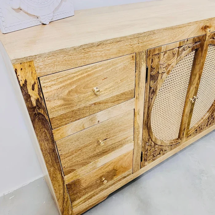 Tunis Rattan 2 Door Sideboard - Image 2